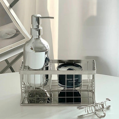 Countertop Stainless Steel Storage Rack with Removable Drain Tray